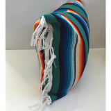 Mexican Blanket Pillow- Colors may vary
