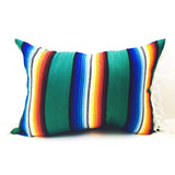 Mexican Blanket Pillow- Colors may vary