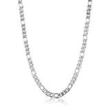 Crucible Men's Diamond Italian Necklace - Stainless Steel