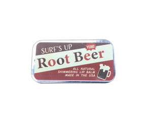 Root Beer Shimmering Lip Balm Sliding Tin