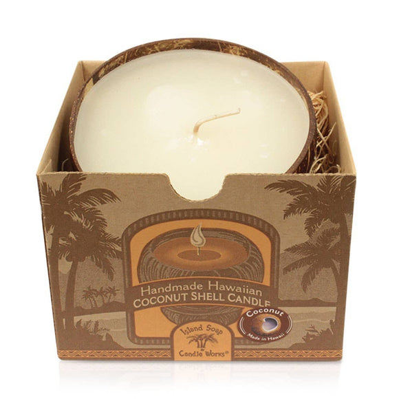 Large Coconut Bowl Candle - Creamy Coconut