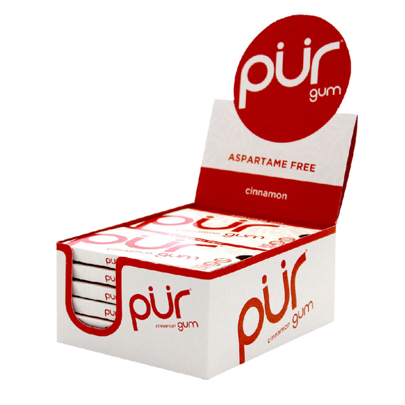 PUR 100% Xylitol Chewing Gum, Cinnamon
