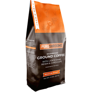 PureShrooms Mind & Body Mushroom Ground Coffee