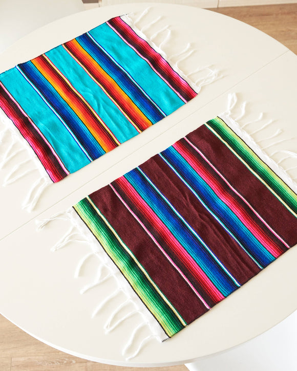 Serape Place Mats - Table Decor Mexican Blanket