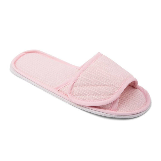 Women's Cotton Waffle Spa Slippers