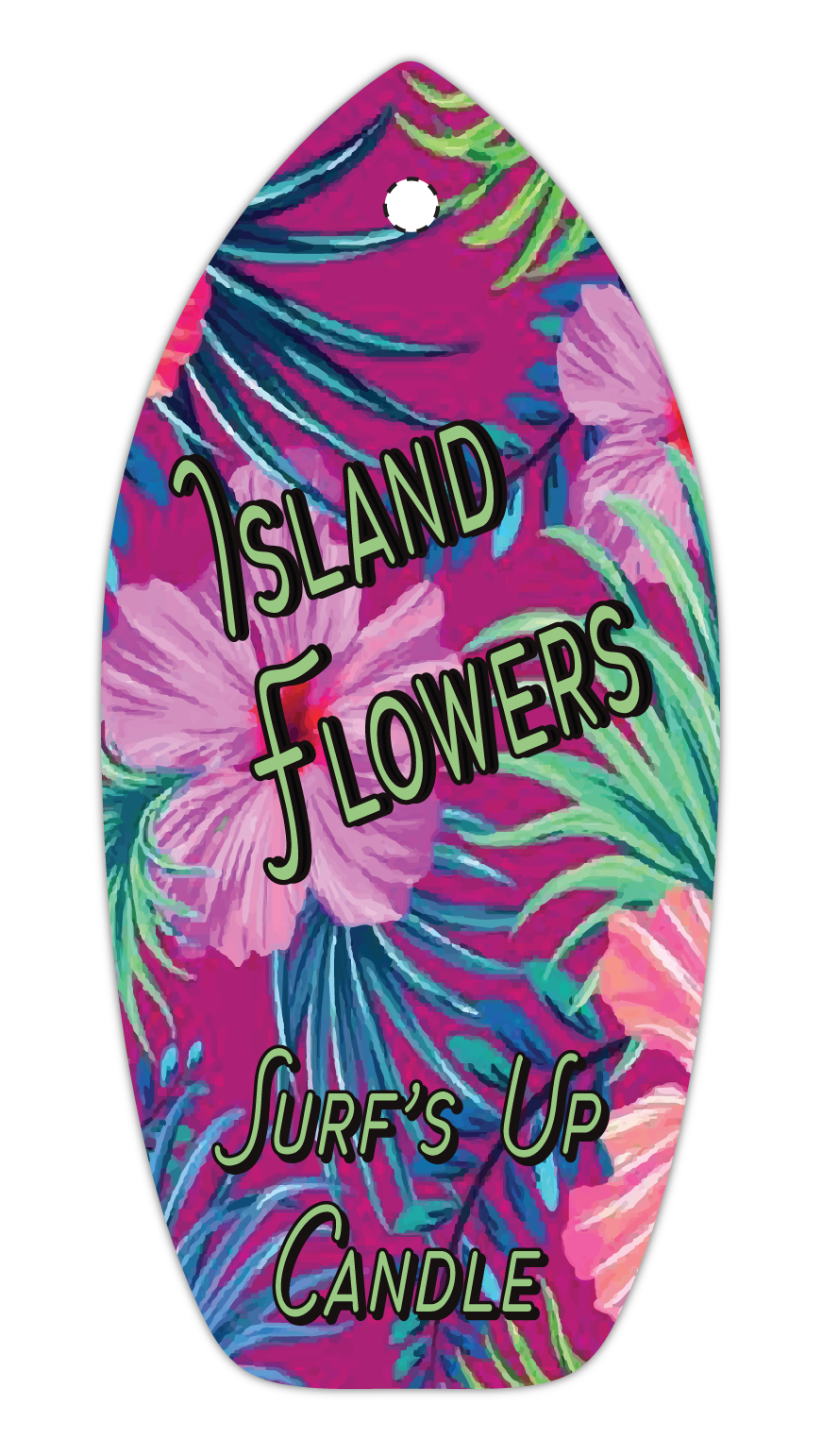 Island Flowers Vintage Air Freshener