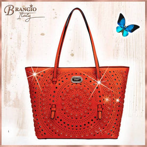 Rosè Celestial Star Tote Designer Handbags for Women Crystal