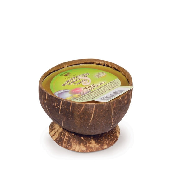 Small Coconut Shell Candle - Mango Coconut Guava