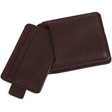 Leather Dual Wallet- Brown