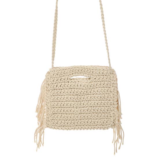 Tight Braided Fringe End Side Bag