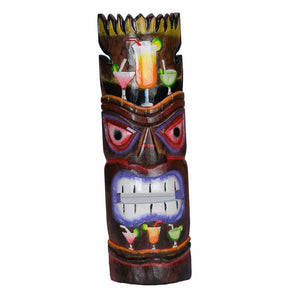 Tiki Mask with Drink Motif