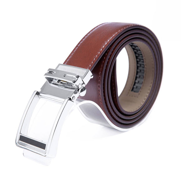 AutoMADtic All Size Leather Belt- Dark Brown