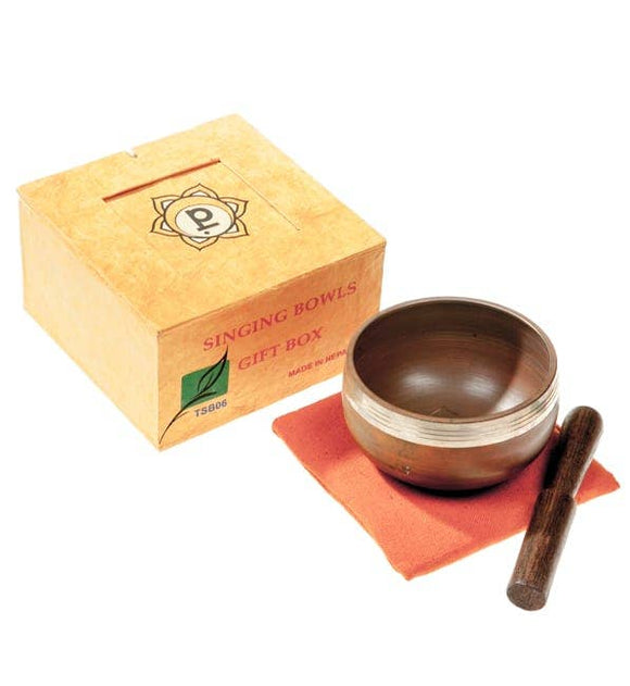 Tibetan Singing Bowl Gift Set Orange Sacral