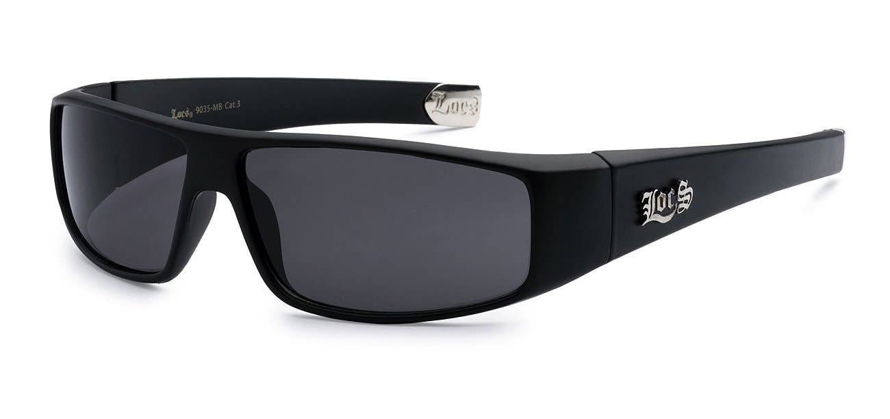 LOCS MATTE BLACK MEN'S SUNGLASSES