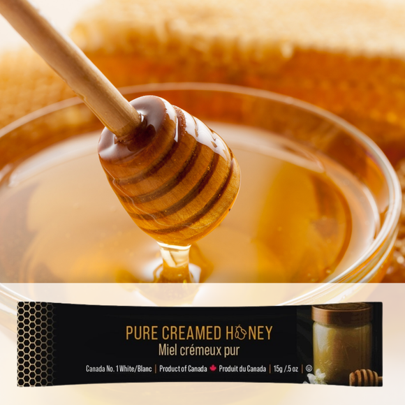 Mini Squeeze Honey Pack - Pure Creamed Honey - OU Kosher