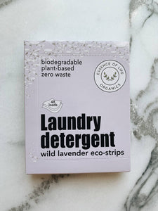 Zero Waste Laundry Detergent Strips, wild lavender