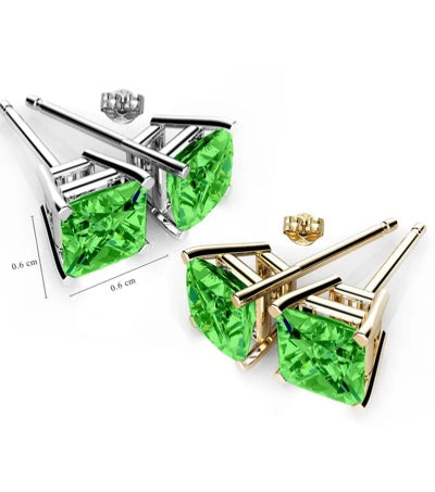 Swarovski Crystal Elements Square Princess Cut Earrings