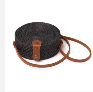 Rattan Cantina Purse - Black