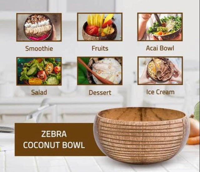 Stripes Coconut Bowl