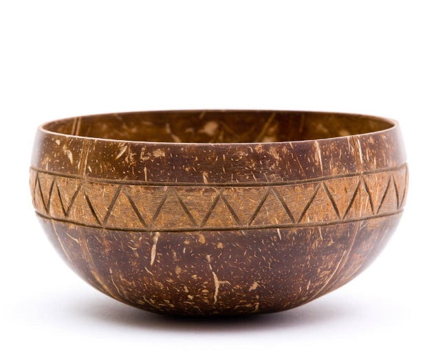 Zig Zag Coconut Bowl