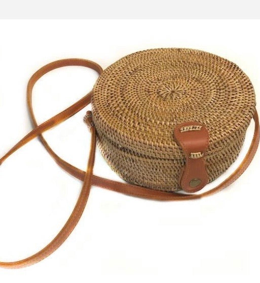 Rattan Cantina Purse - Natural